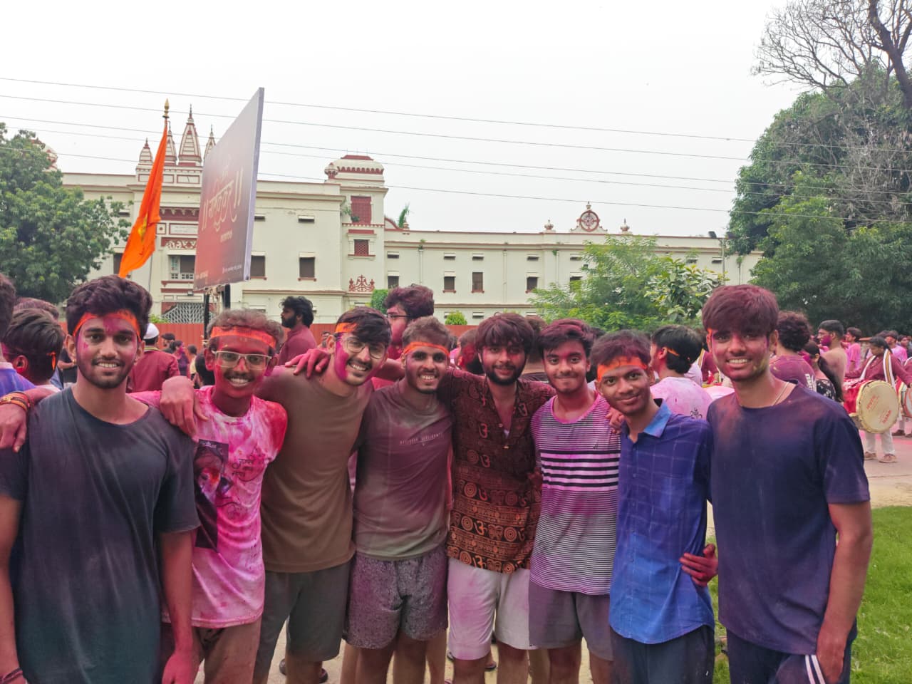 Unscripted moments between engineering projects during Ganesh Utsav.