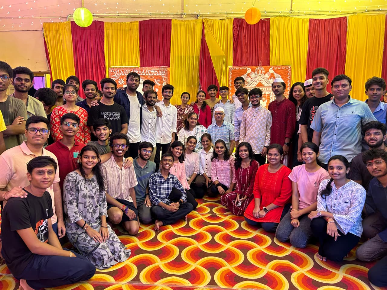 Ganesh Utsav 2024 Team with Dean of Student Activities.
