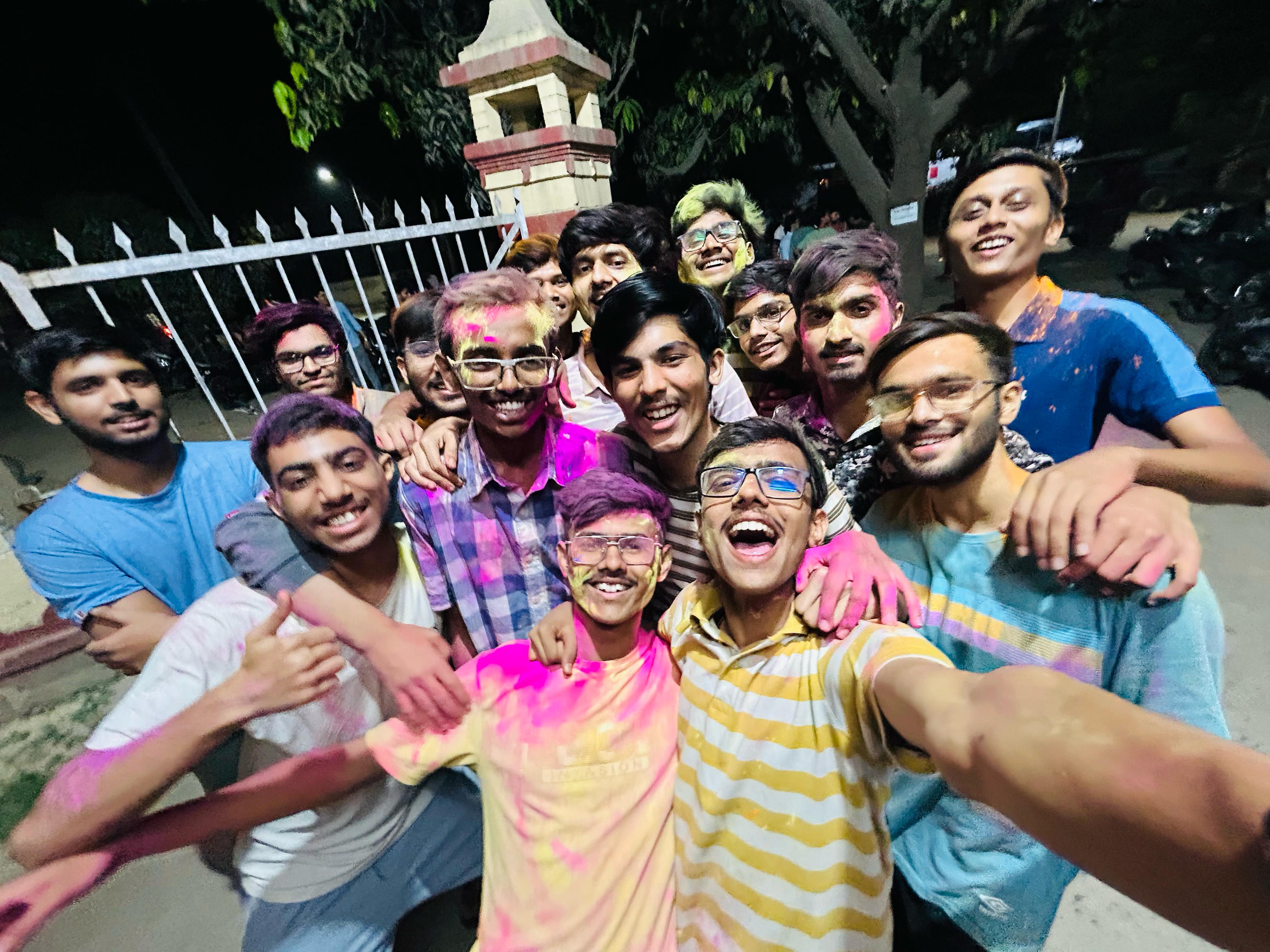 Students' Parliament Election victory celebration after securing the second highest votes.