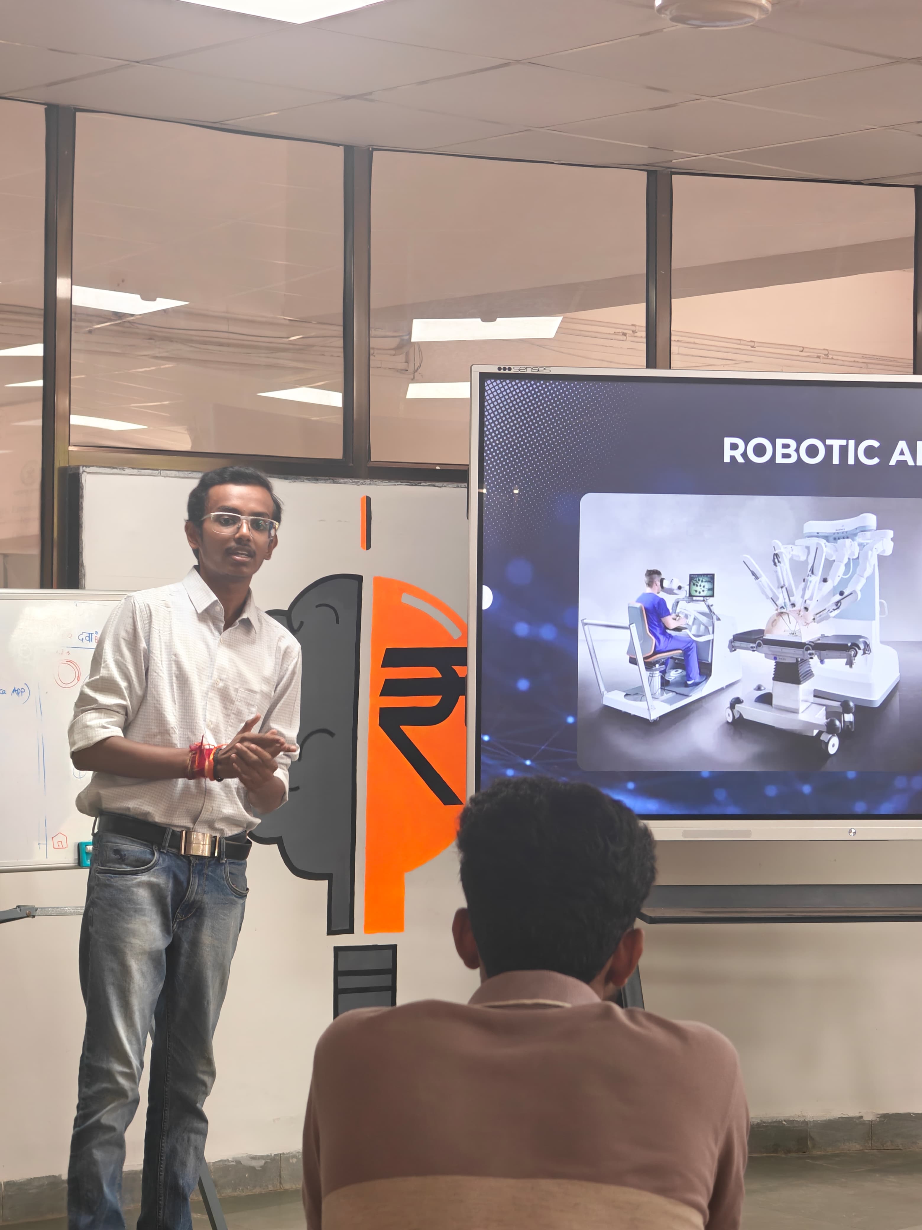 Delivering technical session at MUHS DISHA Talk 2025.